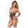 Cottelli Bondage - Strappy Open Body with Chain (Black) - L