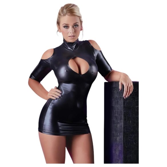 Cottelli - Black Cold Shoulder Party Dress - L