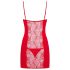 Obsessive Heartina - Red Nightdress & Thong Set