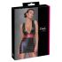Cottelli Party - Striped Bodycon Dress (Black-Red) - M