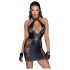 Noir - Lace-Up Mini Dress (Black) - M