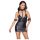 Cottelli Bondage - Shiny Halter Mini Dress (Black)