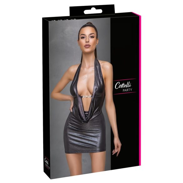 Cottelli Party - Halter Neck Dress (Silver)
