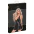 Noir - Black Snakeskin-Print Mini Dress with Top