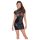 Noir - Shiny Lace Corset Dress (Black) - M