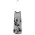 Noir - Sheer Floral Maxi Dress (Black) - XL