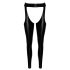 Noir - Glossy Tights - Chaps Style (Black) - M