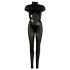 Cottelli - Short-Sleeve Shiny Overall (Black) - L