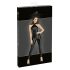 Noir - Shiny Zipper Jumpsuit (Black) - XL