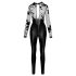 Noir - Black Jumpsuit with Lace Top - M