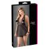 Cottelli Plus Size - Lace Flowing Babydoll (Black) - 3XL