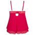 Cottelli Plus Size - Lacy, Flowy Babydoll (Red) - 3XL