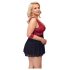 Cottelli Bondage Plus Size - Red Babydoll Lingerie