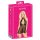 Lace Babydoll with Neck Strap - Kissable (Black)  - L/XL