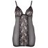 Cottelli Plus Size - Sheer Lace Nightgown (Black) - 3XL