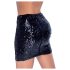 Cottelli Party - Shiny Sequin Skirt (Black) - L