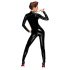 Noir - Zip-Up Black Long Sleeve Jumpsuit