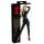 Latex Long-Sleeve Women's Jumpsuit (Black) - L