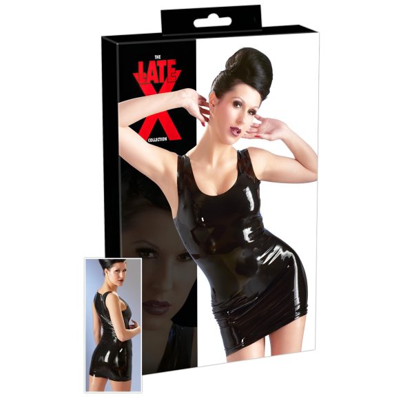 LATEX - Sleeveless Mini Dress (Black) - L