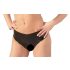 LATEX - Open-Crotch Women's Panties - Black (S-L)