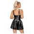 LATEX - Mini Dress with Ruffled Skirt (Black)