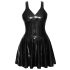 LATEX - Mini Dress with Ruffled Skirt (Black)