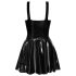 LATEX - Mini Dress with Ruffled Skirt (Black)