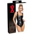 LATEX - Full Zip Latex Bodysuit (Black)
