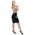 LATEX - Black Midi Skirt