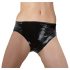 LATEX - Women's Panty with Internal Dildo (Black)
