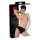 LATEX - Women's Panty with Internal Dildo (Black) - L
