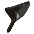 LATEX - Black Briefs with Inner & Outer Dildo (S-L)