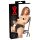 LATEX - Women's Panties with 2 Inflatable Internal Dildos (Black)