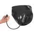 LATEX - Women's Panties with 2 Inflatable Internal Dildos (Black)