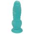 OgazR Sea Serpent - Ribbed Dildo with Suction Cup - 17 cm (Blue-White) 