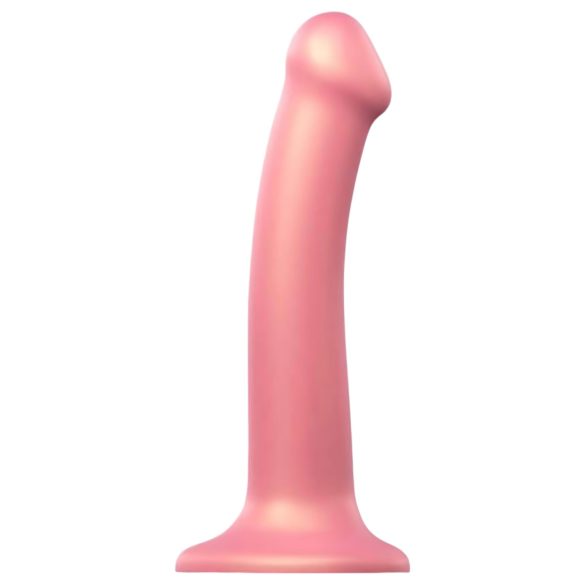 Strap-on-me Metallic Shine M - Skin-Friendly Dildo (Metallic Pink)
