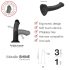Strap-on-me Metallic Shine M - Skin-Friendly Dildo (Metallic Pink)