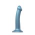 Strap-On-Me Metallic Shine M - Skin-Friendly Dildo (Metallic Blue)