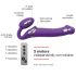 Strap-on-me M - Wearable Vibrator Without Straps (Purple)