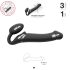Strap-on-me M - Medium Strap-On Vibrator - Black