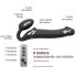 Strap-on-me M - Medium Strap-On Vibrator - Black