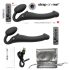Strap-on-me M - Medium Strap-On Vibrator - Black