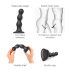 Strap-on-me Balls S - Black Suction Cup Dildo