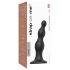 Strap-on-me Beads M - Black Suction Cup Beaded Dildo