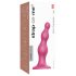 Strap-on-Me Beads M - Textured Suction Cup Dildo (Pink)