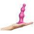 Strap-on-Me Beads M - Textured Suction Cup Dildo (Pink)