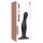 Strap-on-me Curvy M - Black Wavy Suction Cup Dildo