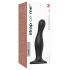 Strap-on-me Curvy M - Black Wavy Suction Cup Dildo