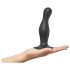 Strap-on-me Curvy M - Black Wavy Suction Cup Dildo