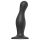 Strap-on-me Curvy L - Wavy Suction Cup Dildo (Black)